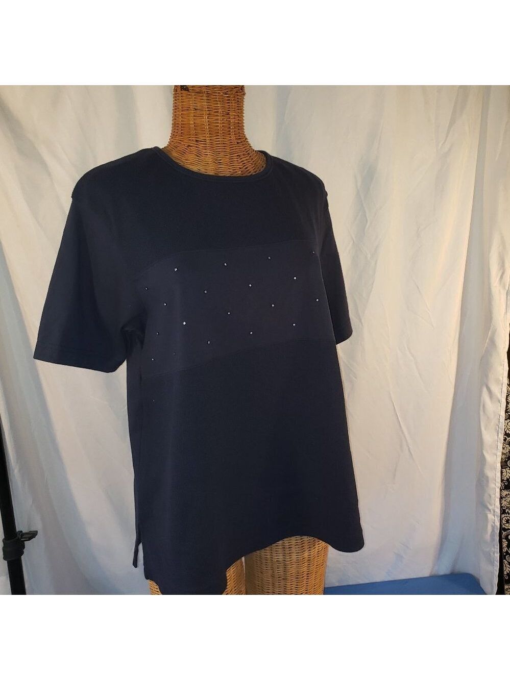 BLAST Women's Black Diamond Beaded Tunic - S